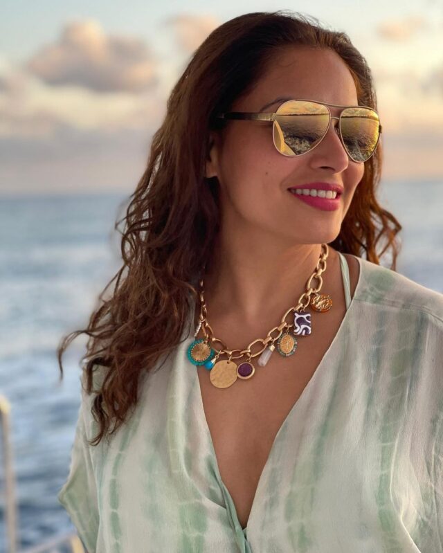 Bipasha Basu Maldives beach look is all about vibrant Kaftans