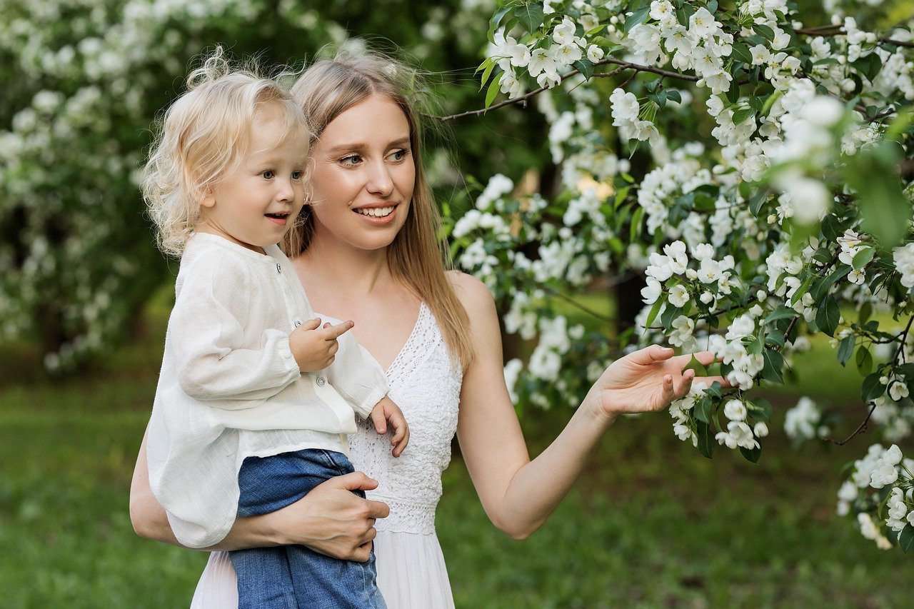 women with kid