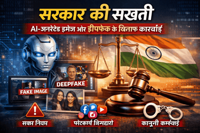सरकार की नई कार्रवाई: AI-जनरेटेड इमेज और डीपफेक के खिलाफ सख़्त कदम