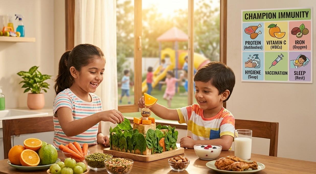 Role of Nutrition in Building Strong Immunity in Children