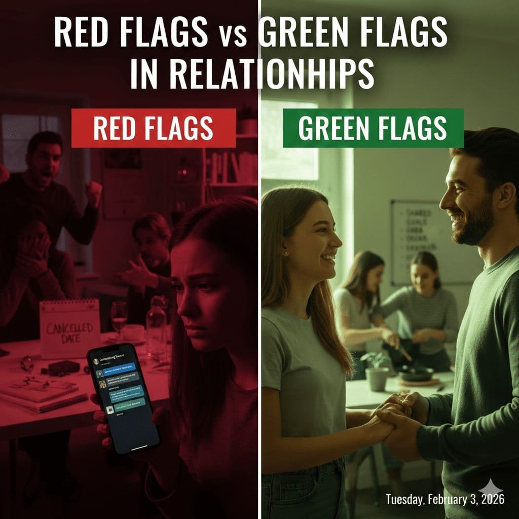 red flags vs green flags in relationships