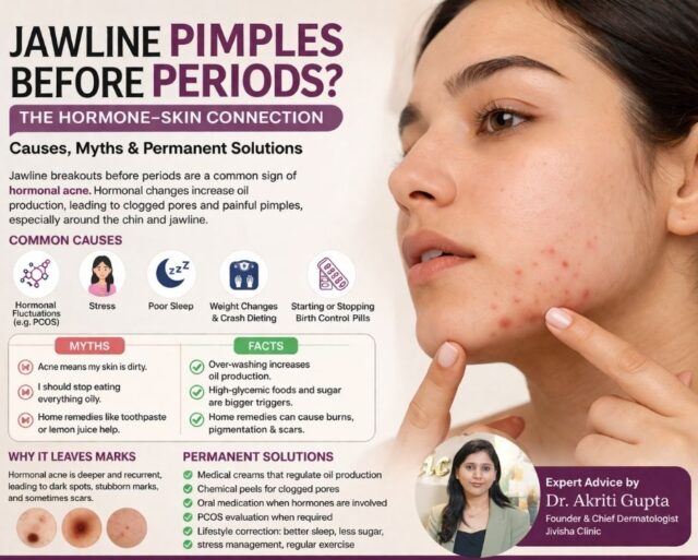 Jawline Pimples Before Periods The Hormone–Skin Connection Causes, Myths & Permanent Solutions