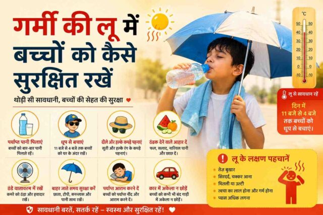 गर्मी की लू में बच्चों को कैसे सुरक्षित रखें