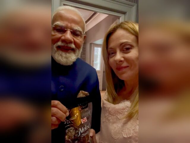 meloni-modi-post PM Narendra Modi and Italy Prime Minister Giorgia Meloni viral Melodi moment with Melody chocolate diplomacy trend