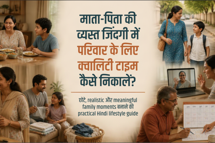 व्यस्त भारतीय परिवार का रोजमर्रा के समय में साथ बैठकर बातचीत और connection बनाते हुए inclusive दृश्य