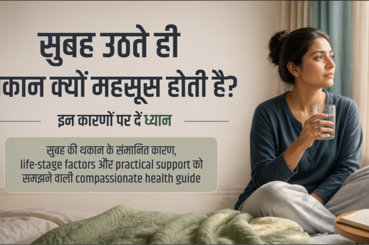 सुबह खिड़की के पास पानी और journal के साथ self-care करती थकी हुई भारतीय महिला